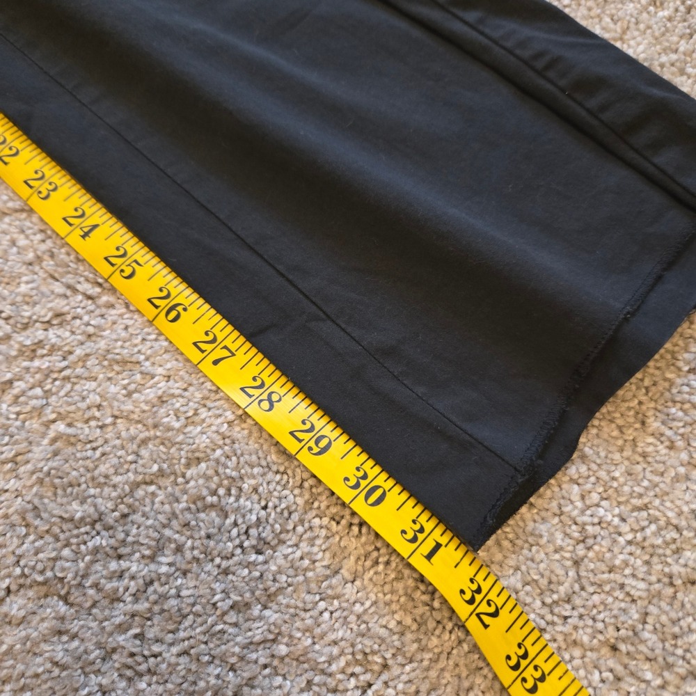 Golden Goose Black Straight Leg Chino Pants Raw Hem Frayed Trim - Picture 13 of 15